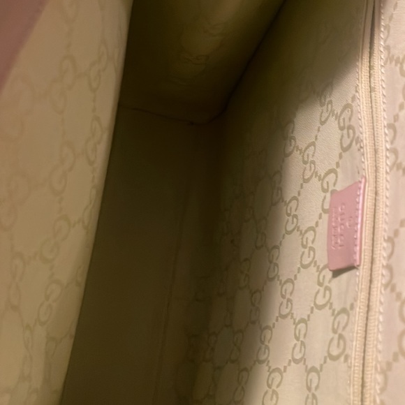 Authentic Gucci Beige Leather Tote Bag - Picture 7 of 9